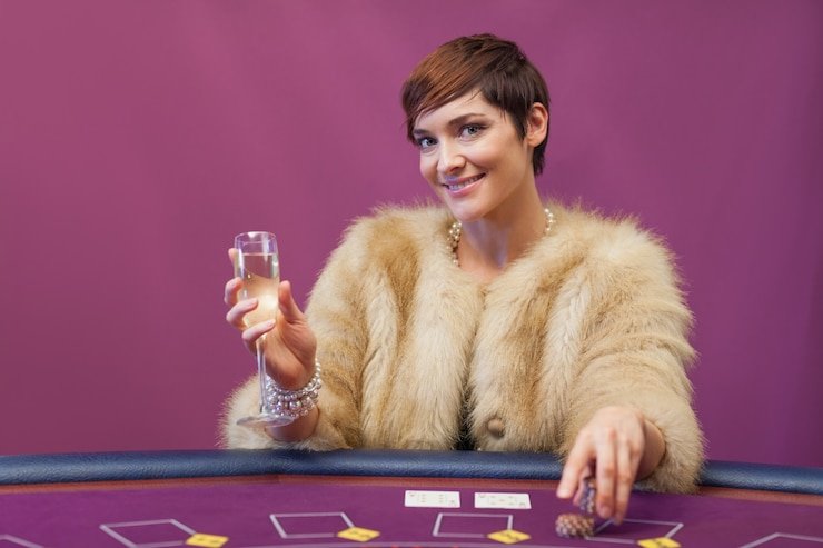 Tampilan roulette di browser ponsel